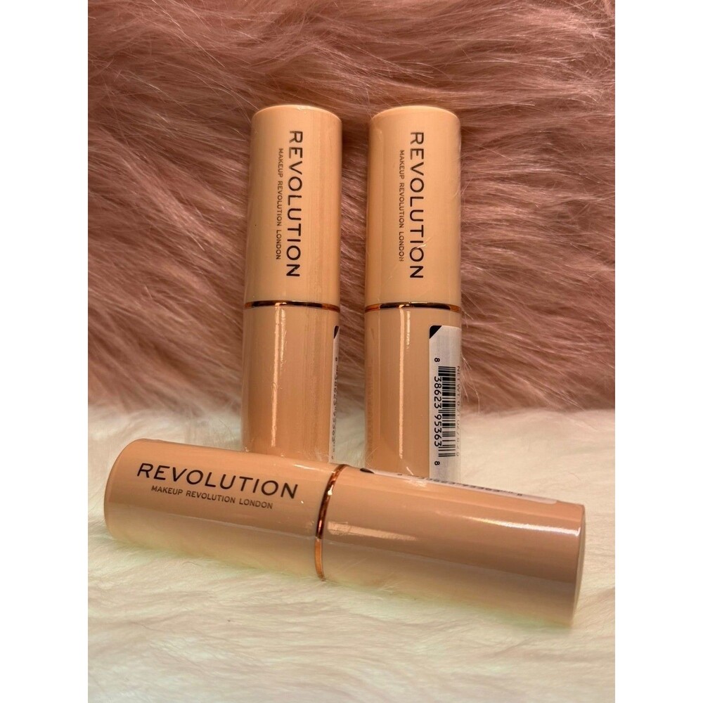 Revolution Fast Base Foundation Stick F8 – New – Full Size – Creamy Medium